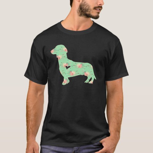 Dachshund Dog Boho Woodland Chic Doxie For Women T-Shirt