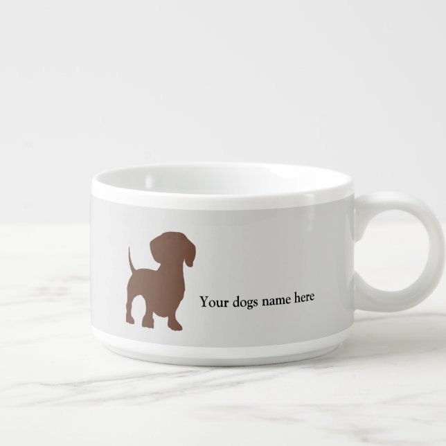 Dachshund Dog Bowl (Left)