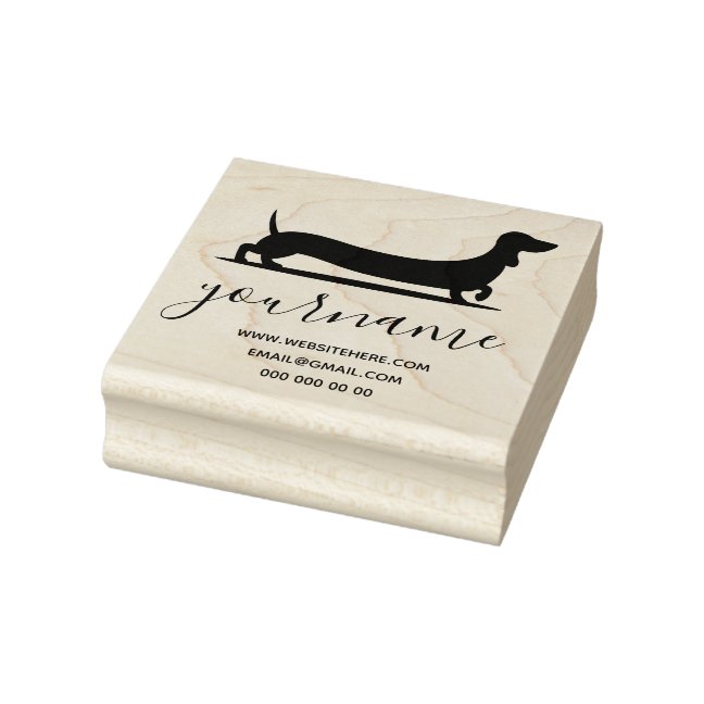 Dachshund Dog Breed Canine Kennel Rubber Stamp
