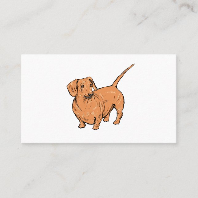 Dachshund Dog Business Cards (Front)