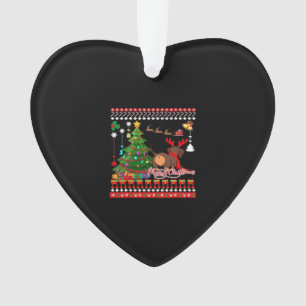 Dachshund Dog Butt Christmas Ugly Classic T-Shirt Ornament