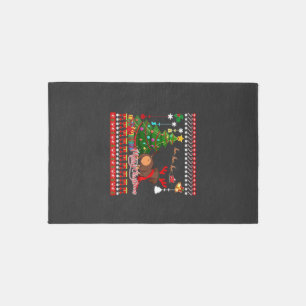 Dachshund Dog Butt Christmas Ugly Classic T-Shirt Rug
