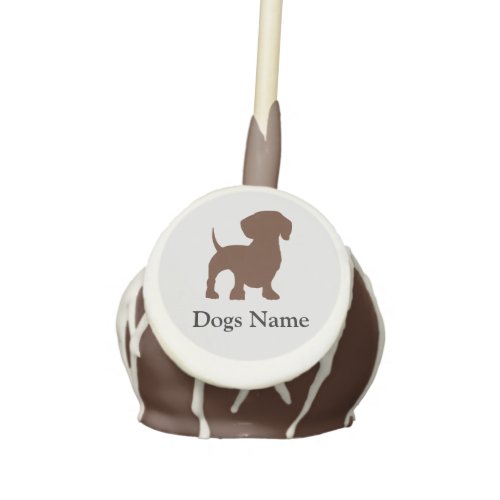 Dachshund Dog Cake Pop