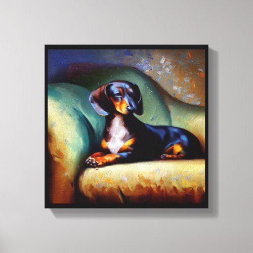 Dachshund Dog Canvas Print