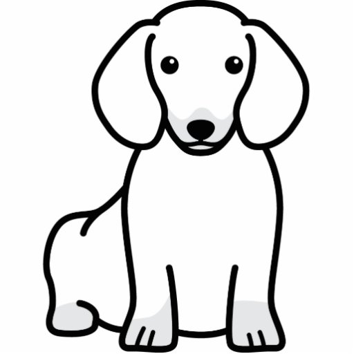 Dachshund Dog Cartoon Photo Cut Out