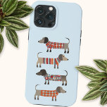 Dachshund Dog iPhone 15 Pro Case<br><div class="desc">Cute and whimsical little Dachshund sausage dogs,  wiener dogs,  doxies or what ever else you like to call them. Original art by Nic Squirrell.</div>