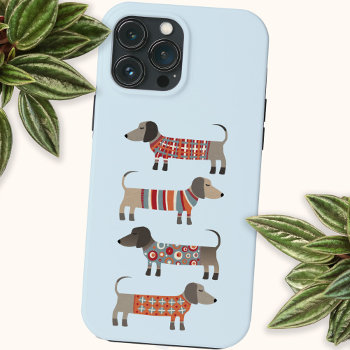 Dachshund Dog Iphone 15 Pro Case by Squirrell at Zazzle