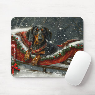 Dachshund Dog Christmas Festive  Mouse Pad