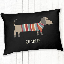 Dachshund Dog Custom Name Pet Bed