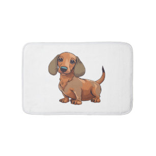 Dachshund Dog Cute  Bath Mat