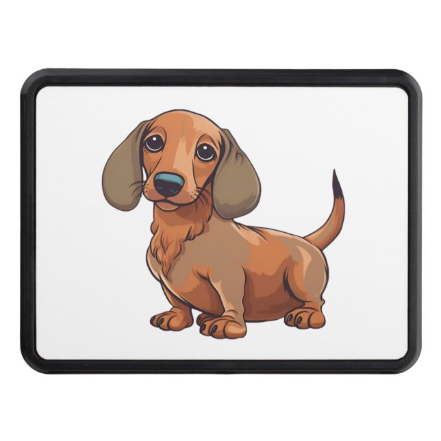 Dachshund Dog Cute  Hitch Cover (Front)