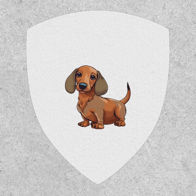 Dachshund Dog Cute  Patch (Front)