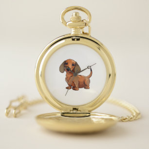 Dachshund Dog Cute  Pocket Watch