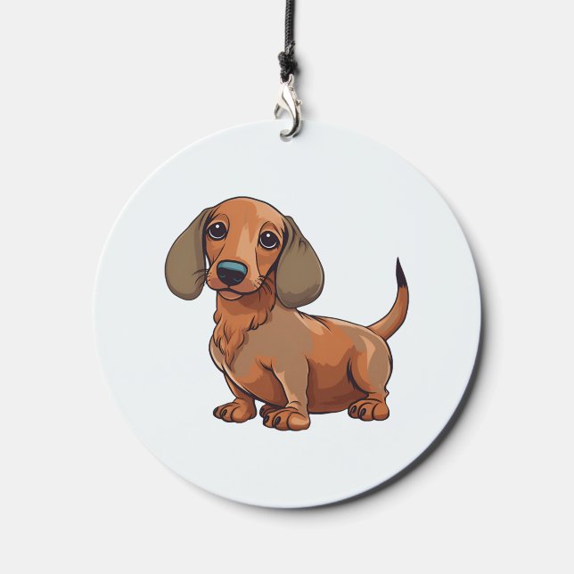 Dachshund Dog Cute  Wind Chime (Front)