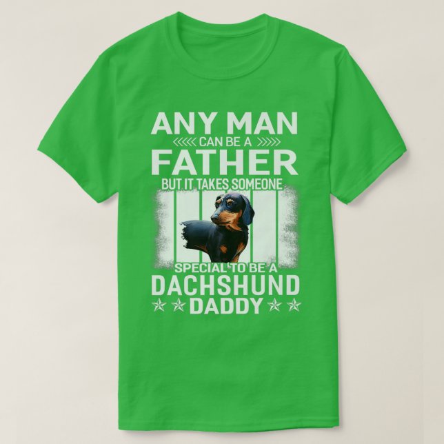Dachshund Dog Daddy Dad Gift For Men T-Shirt (Design Front)