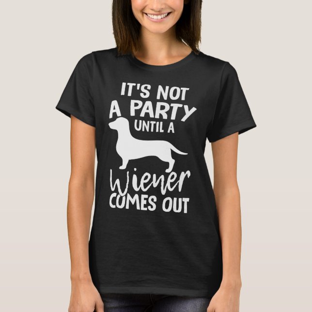 Dachshund Dog Daschund Weiner Dog Gif T-Shirt (Front)