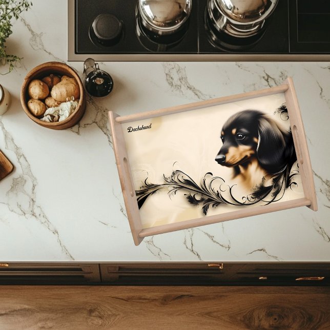 Dachshund dog design  serving tray (Creator Uploaded)