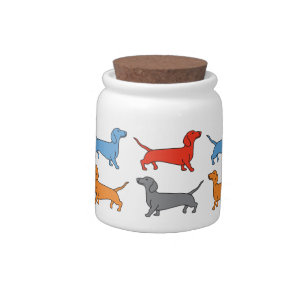Dachshund Dog Doggy Treat Jar