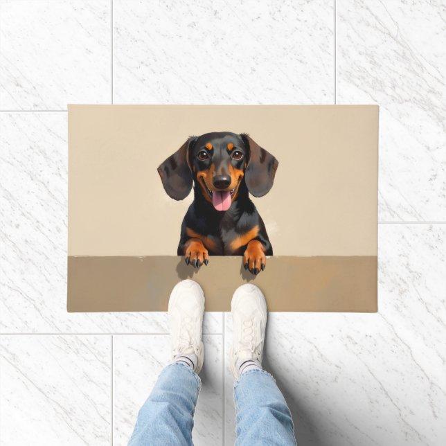 Dachshund Dog Doormat Art (Indoor)