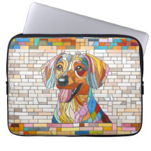 Dachshund dog  - Doxie -colorful mosaic