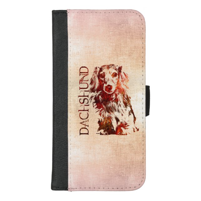 Dachshund dog  - Doxie iPhone Wallet Case (Front)