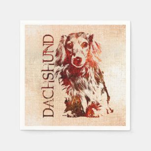 Dachshund dog  - Doxie Napkins