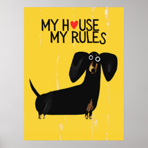 Dachshund dog Funny & decorative Poster