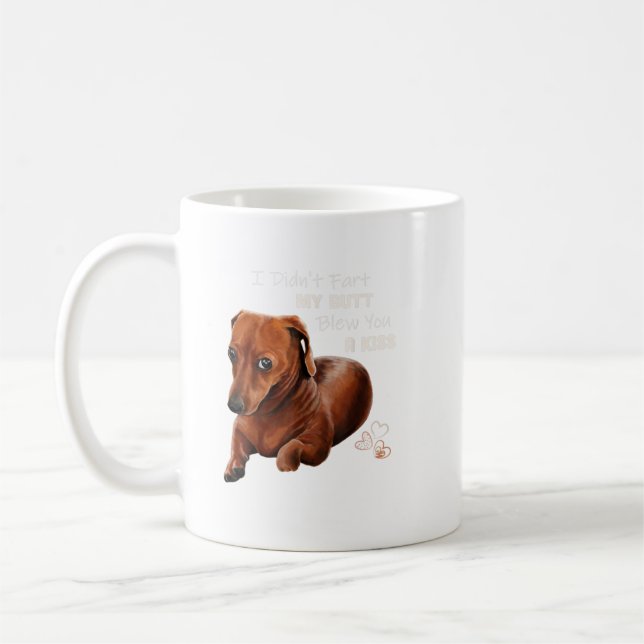 Dachshund Dog Funny Gift  Coffee Mug (Left)
