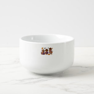 Dachshund Dog Ghost Halloween Soup Mug