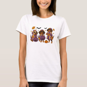 Dachshund Dog Ghost Halloween T-Shirt