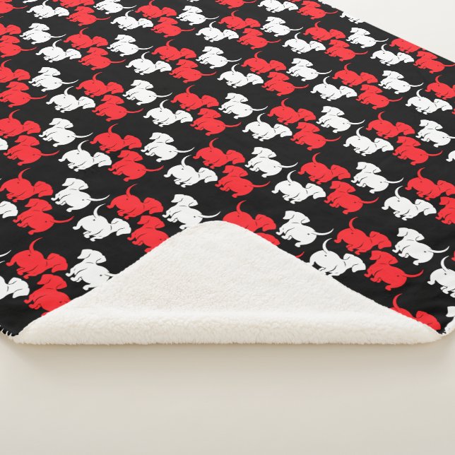 Dachshund Dog Gifts Sherpa Blanket (3/4)