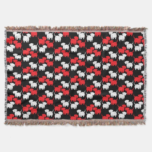 Dachshund Dog Gifts Throw Blanket (Front)