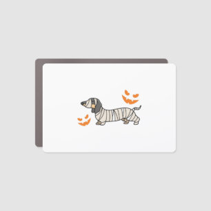 Dachshund Dog Halloween Candy Corn Full Moon Car Magnet