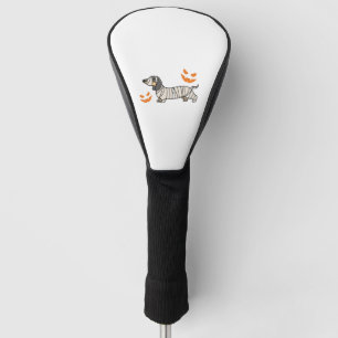 Dachshund Dog Halloween Candy Corn Full Moon Golf Head Cover