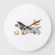 Dachshund Dog Halloween Candy Corn Full Moon Large Clock | Zazzle