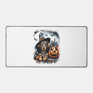 Dachshund Dog Halloween Desk Mat