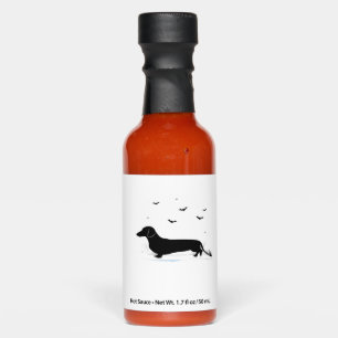 Dachshund Dog � Halloween Moon Silhouette Classic Hot Sauces