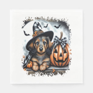 Dachshund Dog Halloween Napkins