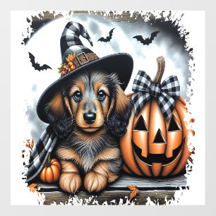 Dachshund Dog Halloween Wall Decal
