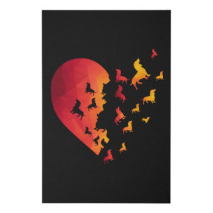 Dachshund Dog Heart Gifts For Dachshund Lovers Faux Canvas Print