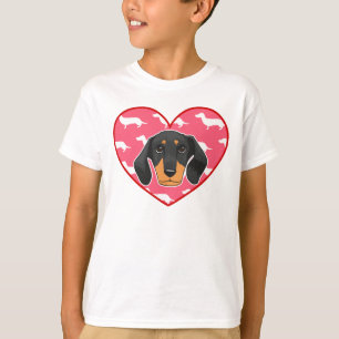 Dachshund Dog Heart T-Shirt