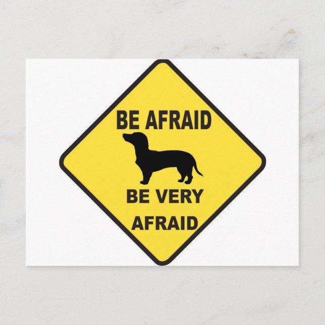 Dachshund Dog Humorous Postcard (Front)