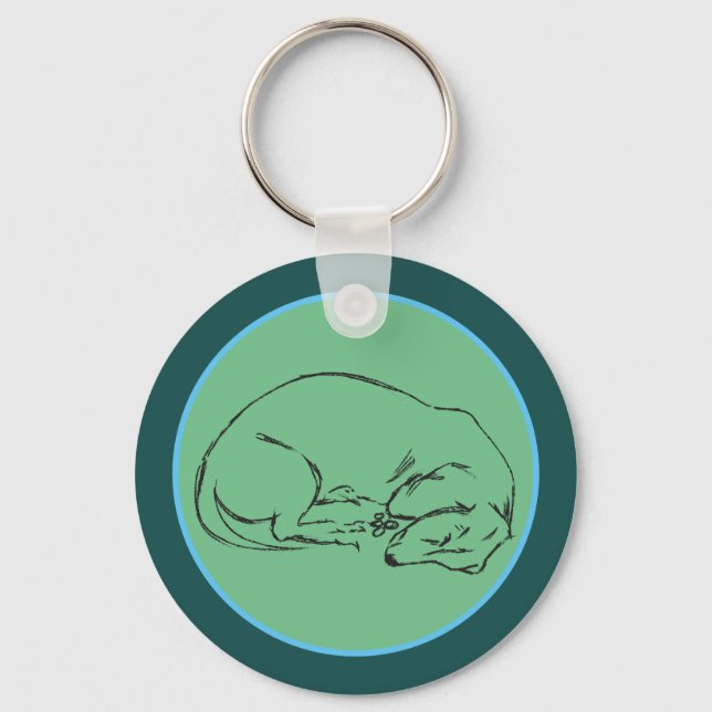Dachshund Dog Keychain (Front)