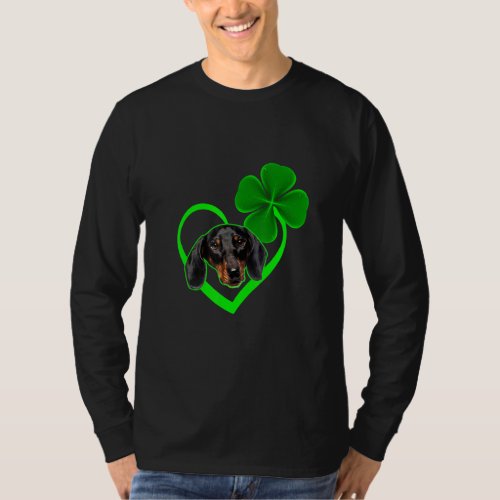 Dachshund Dog Leprechau St Patrick Day Saint Paddy T_Shirt