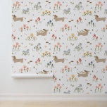 Dachshund Dog Lover Nursery Kids Bedroom Cute Wallpaper