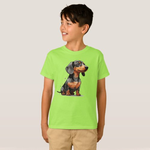 dachshund Dog Loyal Sausage Sidekick T_Shirt