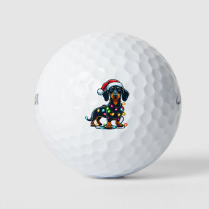 Dachshund Dog Mom Christmas Owner Gift Golf Balls