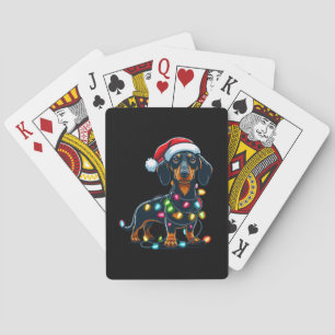 Dachshund Dog Mom Christmas Owner Gift Poker Cards