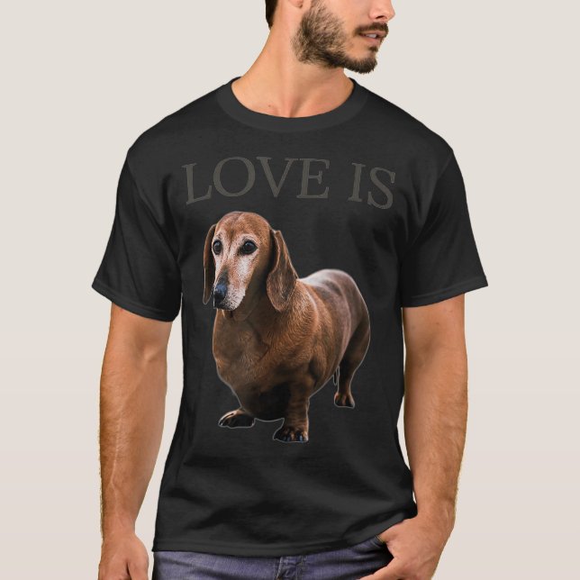 Dachshund  Dog Mom Dad Men Women Kids Gift Doxie T-Shirt (Front)
