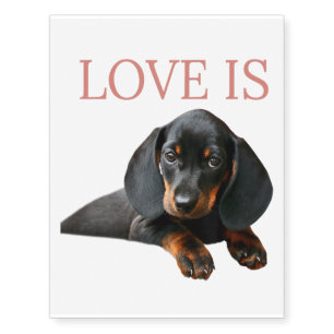 Dachshund Dog Mom Dad Men Women Kids Gift Doxie Temporary Tattoos